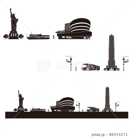 ニューヨークの街並み 86353271