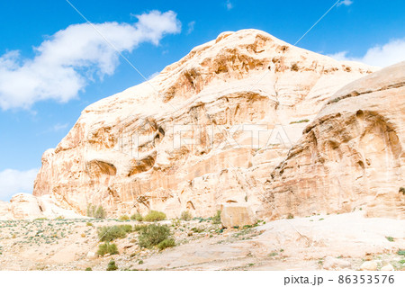 The ruins of Petra called the Rose City. Petra is one of the New Seven Wonders of the World. The ruins of Petra called the Rose City. Petra is one of the New Seven Wonders of the World. 86353576
