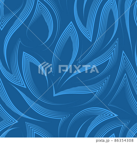 Vector seamless pattern in blue colors from corners and flowing stripes with torn edges.Vector seamless pattern of abstract shapes in nautical colors.Simple linear zigzag elegant texture. Vector seamless pattern in blue colors from corners and flowing stripes with torn edges.Vector seamless pattern of abstract shapes in nautical colors.Simple linear zigzag elegant texture. 86354308