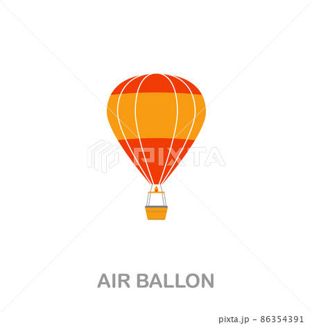 Air Ballon flat icon. Colored element sign from transport collection. Flat Air Ballon icon sign for web design, infographics and more. Air Ballon flat icon. Colored element sign from transport collection. Flat Air Ballon icon sign for web design, infographics and more. 86354391