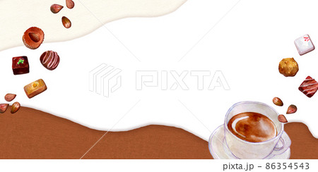 チョコレート　背景素材　バレンタイン 86354543