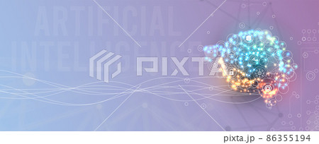 Conceptual technology illustration of artificial intelligence 86355194