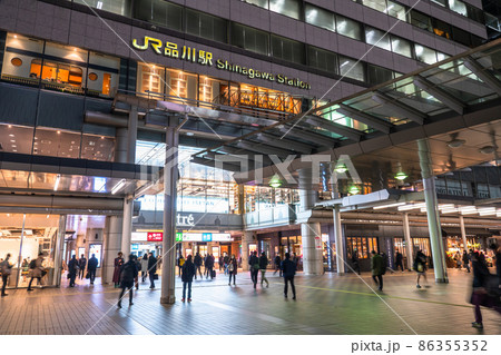 《東京都》品川駅・都市夜景 86355352