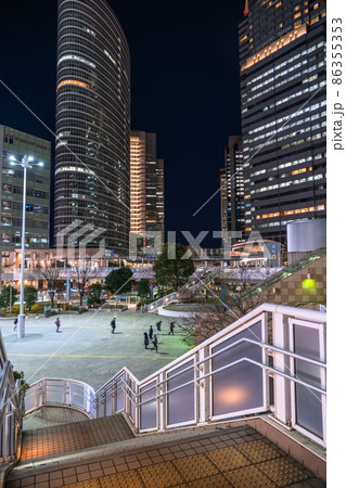 《東京都》品川駅・都市夜景 86355353