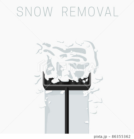 Snow removal with a shovel after snowfall. Snow removal with a shovel after snowfall. 86355362