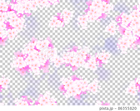 夜桜風、シームレス壁紙 86355820