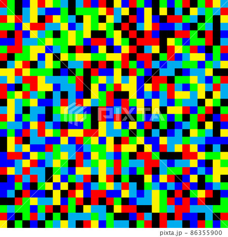 Noise of different colors in tv screen, interference of television signal, colorful grain 86355900