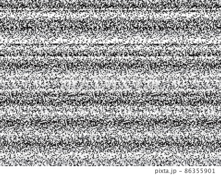 Black, gray and white noise texture on tv screen, pixel chaos grain pattern of bad signal 86355901