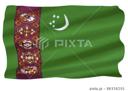 Flag of Turkmenistan 86356291
