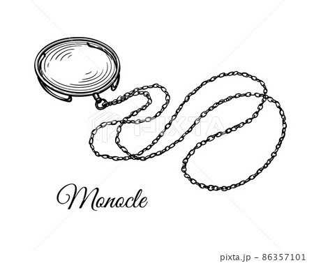 Monocle ink sketch. Monocle ink sketch. 86357101