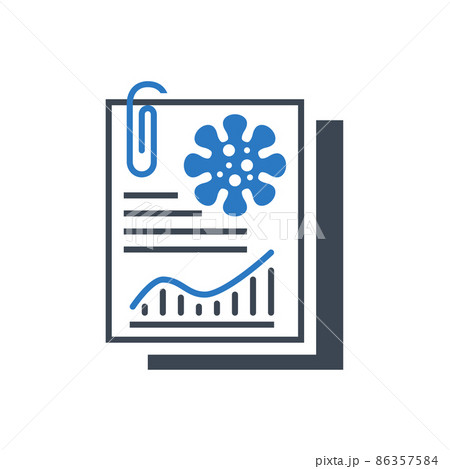 Analysis related vector glyph icon. 86357584
