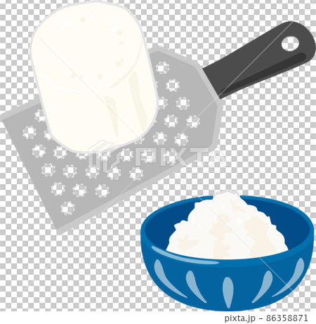 Radish grated and grated radish 86358871