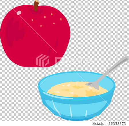 摺り下ろしたリンゴ 86358873