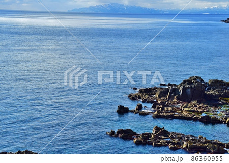 立待岬展望　津軽海峡 86360955