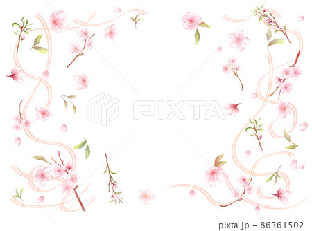 桜 リボン 桜 リボン 86361502