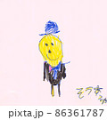 6歳児のお絵かき ネクタイをした人 86361787