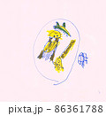 6歳児のお絵かき 　キリンとか 86361788