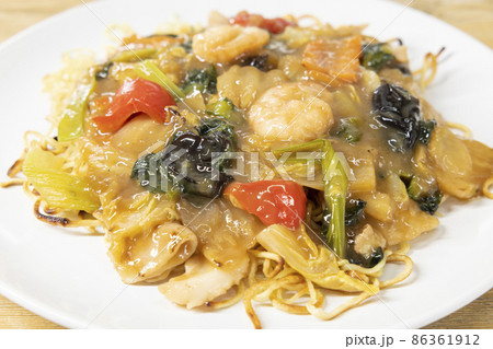 美味しい五目あんかけ焼きそば 美味しい五目あんかけ焼きそば 86361912
