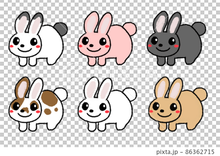 かわいいウサギのイラスト素材 [86362715] - PIXTA