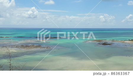natural sea pools of the coral reefs barrier in Maragogi, Alagoas, Brazil natural sea pools of the coral reefs barrier in Maragogi, Alagoas, Brazil 86363367