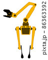 Robot dog with a mechanical arm. Innovation in technology 86363392