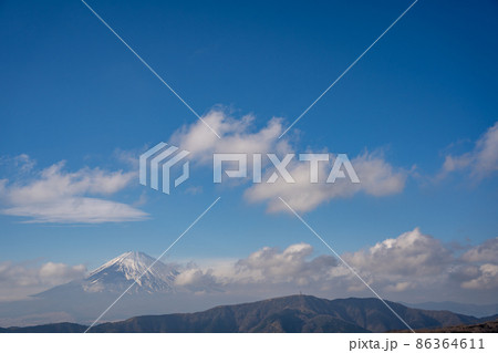 【神奈川】　大涌谷からの富士山 86364611