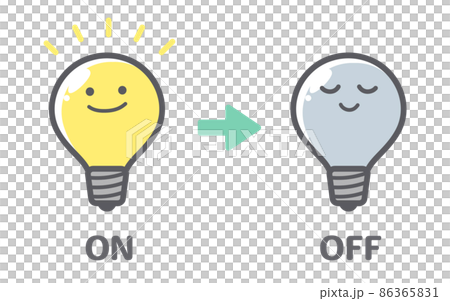 Illustration of switching electricity from on... - Stock Illustration ...