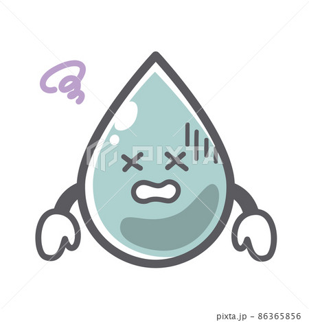 汚染された水の可愛いイラスト 86365856