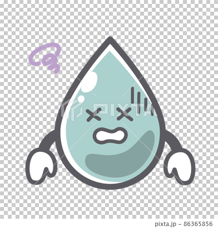 汚染された水の可愛いイラスト 86365856