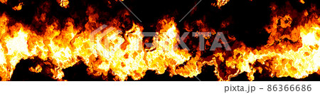 stylized fire banner background 86366686