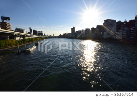 2021年、東京都　隅田川の風景 86367614