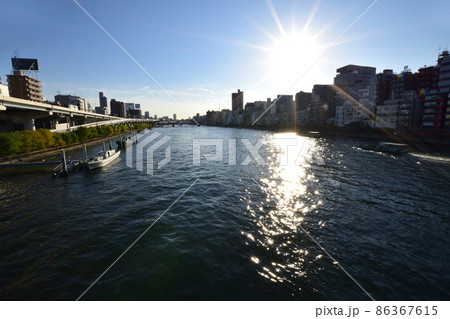 東京都　隅田川の風景(2021年) 86367615