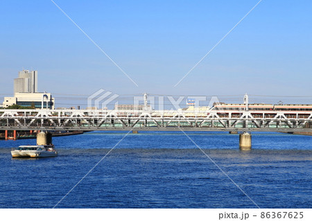 2021年、東京都　隅田川の風景 86367625
