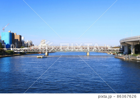 2021年、東京都　隅田川の風景 86367626