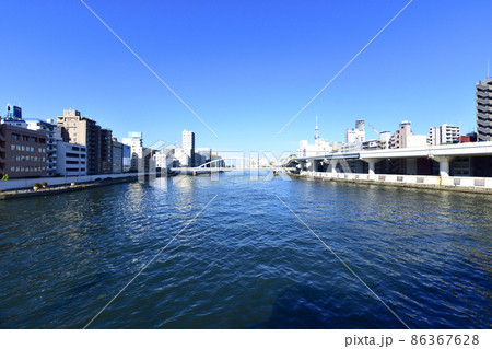 2021年、東京都　隅田川の風景 86367628