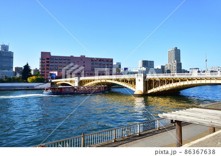 2021年、東京都　隅田川の風景 86367638