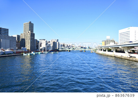 2021年、東京都　隅田川の風景 86367639