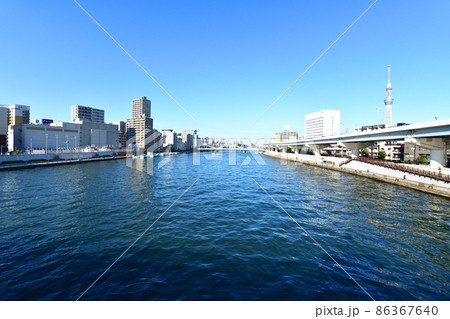 2021年、東京都　隅田川の風景 86367640