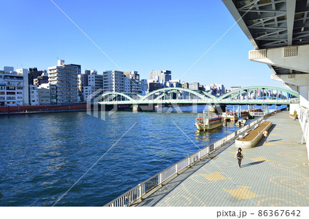 2021年、東京都 隅田川の風景 2021年、東京都 隅田川の風景 86367642