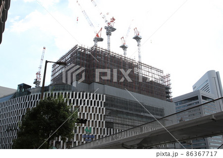 建設工事中の阪神百貨店梅田本店 建設工事中の阪神百貨店梅田本店 86367717