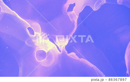 Abstract Fluid Wallpaper. Blue Contemporary 86367897