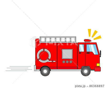 Fire Engine Vector Illustration Stock Illustration