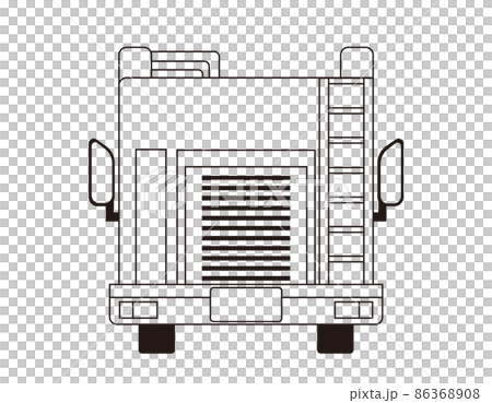 Fire engine vector illustration - Stock Illustration [86368908] - PIXTA