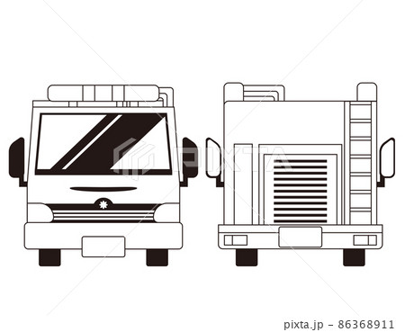消防車 ベクターイラストのイラスト素材