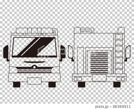 Fire engine vector illustration - Stock Illustration [86368911] - PIXTA