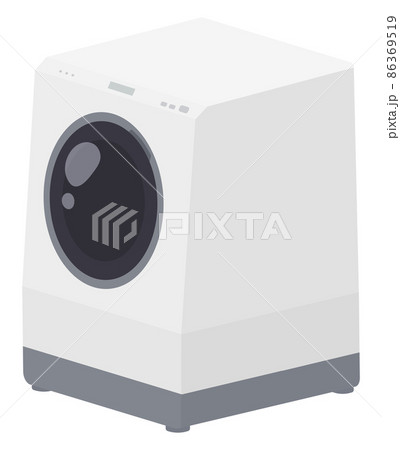 ドラム式洗濯機のイラスト_立体 ドラム式洗濯機のイラスト_立体 86369519