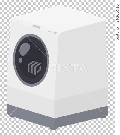 ドラム式洗濯機のイラスト_立体 ドラム式洗濯機のイラスト_立体 86369519