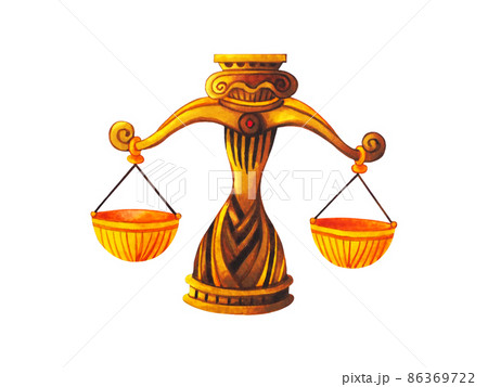 libra zodiac astrology horoscope symbol sign logo icon design in air element color art background watercolor painting cartoon drawing illustration fortune 86369722