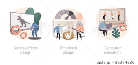 Graphic design studio abstract concept vector illustrations. Graphic design studio abstract concept vector illustrations. 86374930