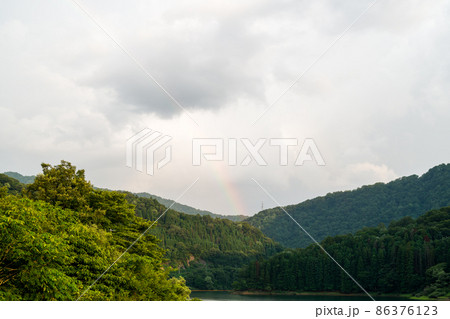 【九頭竜川】渓谷に架かる虹 【九頭竜川】渓谷に架かる虹 86376123